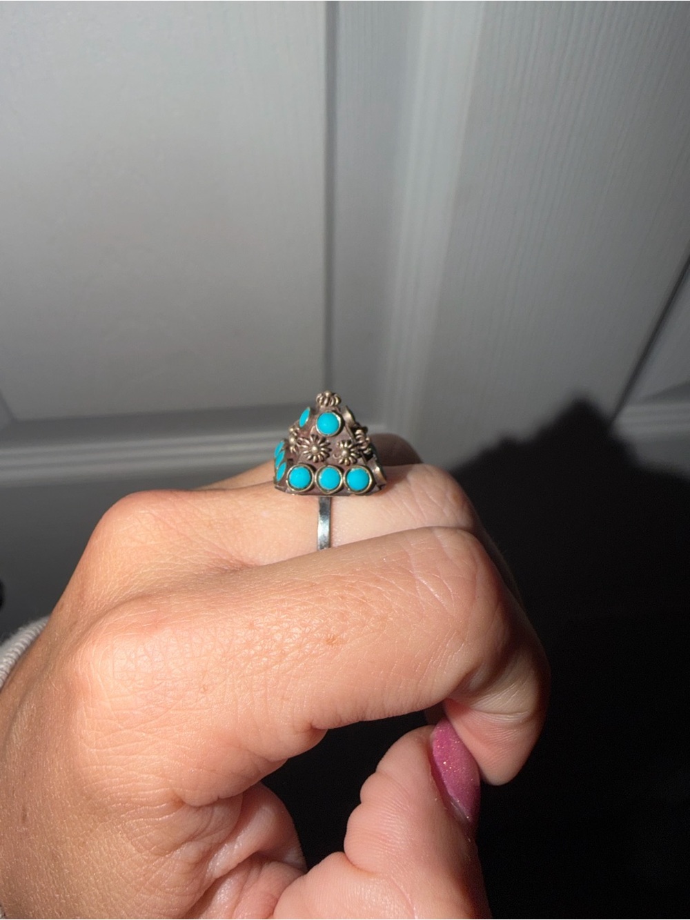 Turquoise Stone Statement Ring - Women Jewelry